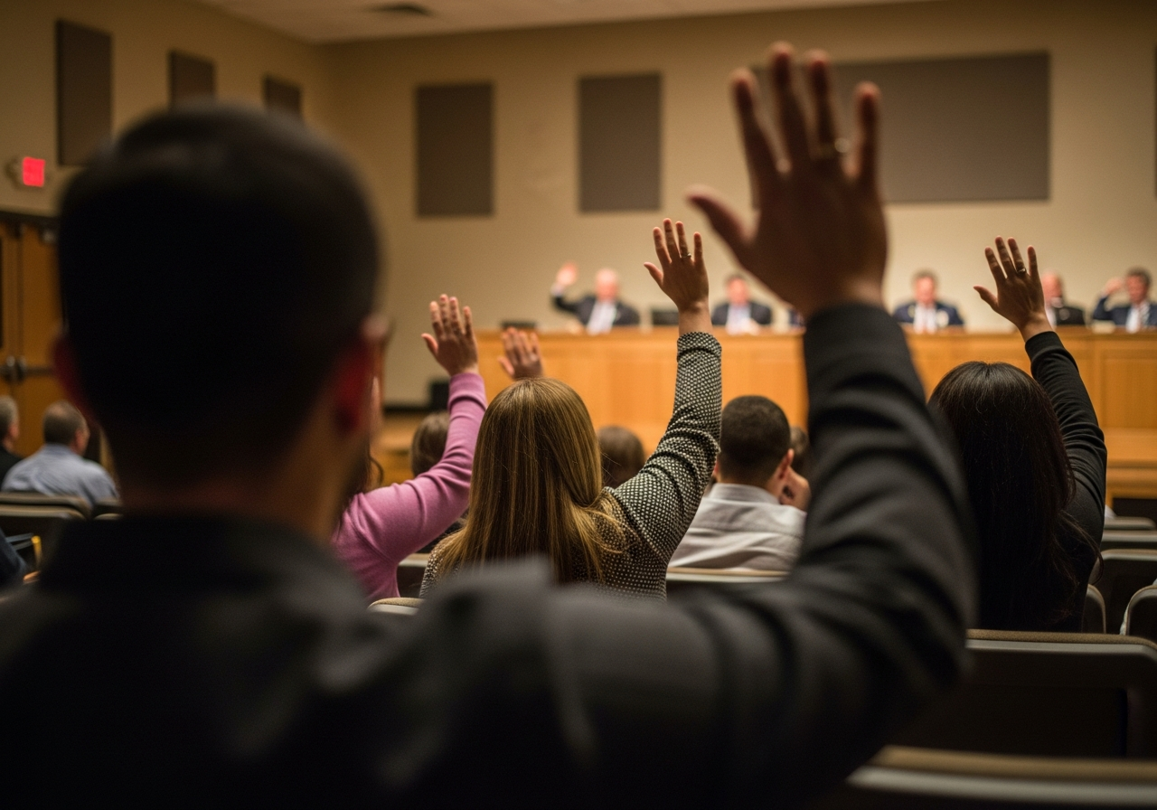 Community school board meeting